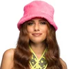 Image de Boland - Pluchen bucket hat Rave roze Roze - 58 - Volwassenen - Unisex - Festival - Rave