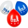 Image de Boland - Set 6 latex ballonnen 'USA' - Multi - Knoopballon