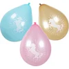 Image de Boland - Set 6 latex ballonnen Eenhoorn - Multi - Knoopballon