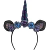 Image de Boland - Diadeem Dark unicorn - Één maat - Volwassenen - Vrouwen - Halloween en Horror- Fantasy
