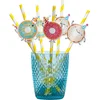Image de Boland - Set 6 papieren rietjes Donut - Pastel - Pastel
