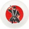 Image de Boland - Set 8 papieren bordjes Ninja - Superhelden - Superhelden