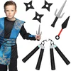 Image de Boland - Set 7 speelgoedwapens Ninja - 3 sterren + 2 nunchucks + sai + ninja mes - Ninja's - Carnaval - Themafeest