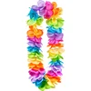 Image de Boland - Hawaïkrans Rainbow XL deluxe Multi - Volwassenen - Unisex - - Hawaii - Themafeest - Strandfeest - Carnaval