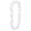 Image de Boland - Hawaïkrans Ohana wit Wit - Volwassenen - Unisex - - Hawaii - Themafeest - Strandfeest - Carnaval