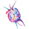 Image de Boland - Haaraccessoire Hibiscus deluxe Multi - Haarclip - Volwassenen - Hawaii - Hula - Themafeest - Carnaval