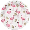 Image de Boland - Set 10 papieren bordjes Flamingo - Flamingo - Zomer - Verjaardag - Kinderfeestje - Tuinfeest - BBQ
