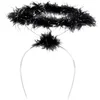 Image de Boland - Diadeem Halo zwart Zwart - Volwassenen - Vrouwen - Engel - Halloween en Horror- Feeën, Elfjes en Engeltjes- Fantasy