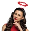 Image de Boland - Diadeem Halo rood Rood - Volwassenen - Vrouwen - Engel - Engel - Carnaval - Themafeest - Halloween