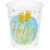 Image de Boland - Set 10 papieren bekertjes 'Hello boy!' - Geen thema - Babyshower
