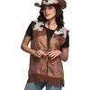 Image de Boland - Gilet Western bruin (M) - Volwassenen - Cowboy - Cowboy - Indiaan