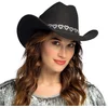 Image de Boland - Hoed cowboy Jamie zwart Zwart - 58 - Volwassenen - Unisex - Western - Wild West - Festival - Carnaval - Themafeest