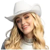Image de Boland - Hoed cowboy Jamie wit Wit - 58 - Volwassenen - Unisex - Western - Wild West - Festival - Carnaval - Themafeest