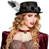 Image de Boland - Hoed Specspunk Zwart - 59 - Volwassenen - Unisex - Steampunk- Sciencefiction
