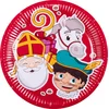 Image de Boland - Set 10 papieren bordjes Sinterklaas (XL) - Geen thema - Sint & Piet - Pakjesavond - Wegwerpservies