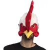 Image de Boland - Pluchen masker Haan Wit - Volwassenen - Vogel - Grappig en Fout - Carnaval - Themafeest