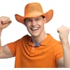 Image de Boland - Hoed Sunny oranje Oranje - - Volwassenen - Unisex - Hawaii - Tropisch - Tuinfeest - Strandfeest - Themafeest - Carnaval