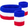 Image de Boland - Set 3 zweetbandjes Frankrijk - Volwassenen - Unisex - - Frankrijk - Les Bleus - Voetbal