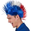 Image de Boland - Pruik Punk Frankrijk - Hanenkam - Kort - Mannen - - Sport