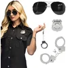 Image de Boland - Set Agent - Volwassenen - Unisex - Agent - Bril, Badge & Handboeien - Verkleedaccessoires