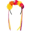 Image de Boland - Diadeem La Pelona Multi - Één maat - Volwassenen - Vrouwen - Halloween accessoire - Horror - Day of the dead