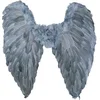 Image de Boland - Vleugels engel Fallen grijs Grijs - Volwassenen - Vrouwen - Engel - Halloween en Horror- Fantasy- Feeën, Elfjes en Engeltjes