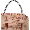 Image de Boland - Decoratie Horror wegwijzer 'This way' - Horror - Horror