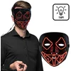 Image de Boland - LED masker Killer smile rood - Volwassenen - Monster - Halloween accessoire - Horror