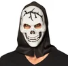 Image de Boland - Masker Schedel met kap - Volwassenen - Skelet - Halloween accessoire - Horror - Skull