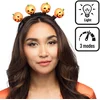 Image de Boland - LED diadeem Pompoen - Één maat - Volwassenen - Unisex - Pompoen - Licht met 3 standen - Halloween - Trick or Treat - Themafeest