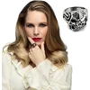 Image de Boland - Ring Skull face - Volwassenen - Unisex - - Doodshoofd - Schedel - Halloween - Piraat - Skelet