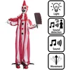 Image de Boland - Decoratie Clown Chuckles - Horror - Decoratie - Halloween - Spookhuis - Interactief - Licht - Geluid - Beweging