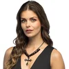 Image de Boland - Ketting Gothic Zwart - Volwassenen - Vrouwen - Heks - Vampier - Gothic - Black Widow - Halloween - Cosplay - Themafeest - Carnaval