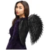 Image de Boland - Vleugels engel Aniela Zwart - Volwassenen - Vrouwen - Engel - Demoon - Halloween - Accessoire - Cosplay