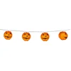 Image de Boland - LED lichtsnoer Lampionnen pompoen - Horror - Slinger - Jack-o'-lantern - Halloween - Decoratie - Versiering