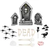 Image de Boland - Decoratieset Grafsteen - Horror - Skelet - Beenderen - Grafstenen - Halloween versiering binnen & buiten