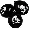 Image de Boland - 6 Latex ballonnen Piraten Classic - Multi - Knoopballon