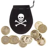 Image de Boland - Zakje Piraat met 12 munten - Kinderen en volwassenen - Unisex - Piraat - Piraten