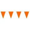 Image de Boland - Polyester vlaggenlijn oranje - Voetbal - 6 m - vlaggen 26 x 18 cm - Herbruikbaar - Nederlands Elftal