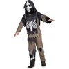 Image de Boland - Kostuum Zombie skeleton (7-9 jr) - Kinderen - Skelet - Halloween verkleedkleding - Horror
