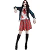 Image de Boland - Kostuum Zombie schoolgirl (XL) - Volwassenen - Zombie;Schoolmeisje - Halloween - Zombie - Schoolmeisje - Studente - Horror