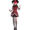 Image de Boland - Kostuum Harlekijn dame (S) - Volwassenen - Clown;Joker - Halloween - Carnaval - Joker - Horror