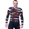 Image de Boland - Fotorealistisch shirt Zombie prisoner (M/L) - Volwassenen - Zombie - Politie en Boeven- Halloween en Horror