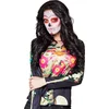 Image de Boland - Fotorealistisch shirt Calaca (M/L) - Volwassenen - Day of the dead - Halloween en Horror