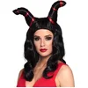 Image de Boland - Pruik Demon fury Zwart - Golvend - Lang - Vrouwen - Duivel - Halloween en Horror