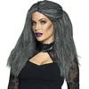 Image de Boland - Pruik Heks Griselda Grijs - Krullen - Lang - Vrouwen - Heks - Halloween en Horror