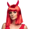 Image de Boland - Pruik Spicy devil - Steil - Halflang - Vrouwen - Duivel - Halloween en Horror