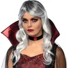 Image de Boland - Pruik Vampiresse - Golvend - Lang - Vrouwen - Vampier - Halloween en Horror- Gothic