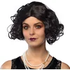 Image de Boland - Pruik Roaring twenties Zwart - Krullen - Kort - Vrouwen - Charleston - 20's - Roaring Twenties- Glitter and Glamour