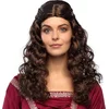 Image de Boland - Pruik Jonkvrouw Bruin - Krullen - Lang - Vrouwen - Jonkvrouw - Middeleeuwen- Prinsen en Prinsessen